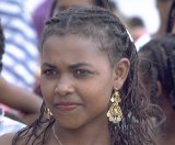 Une malgache lors d'une fête