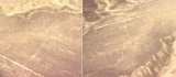 Traces mystérieuses de Nasca, vues d'avion ; le colibri