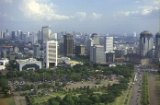 Vue de Jakarta du haut du monument national