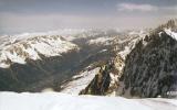 Vallée de Chamonix en arrière du décollage