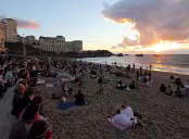 Feu5886 La plage avant le spectacle