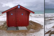 NOR_3142 Toilettes publiques au nord de Senja. Norvège 2020