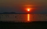 Couché de soleil sur le lac Kariba